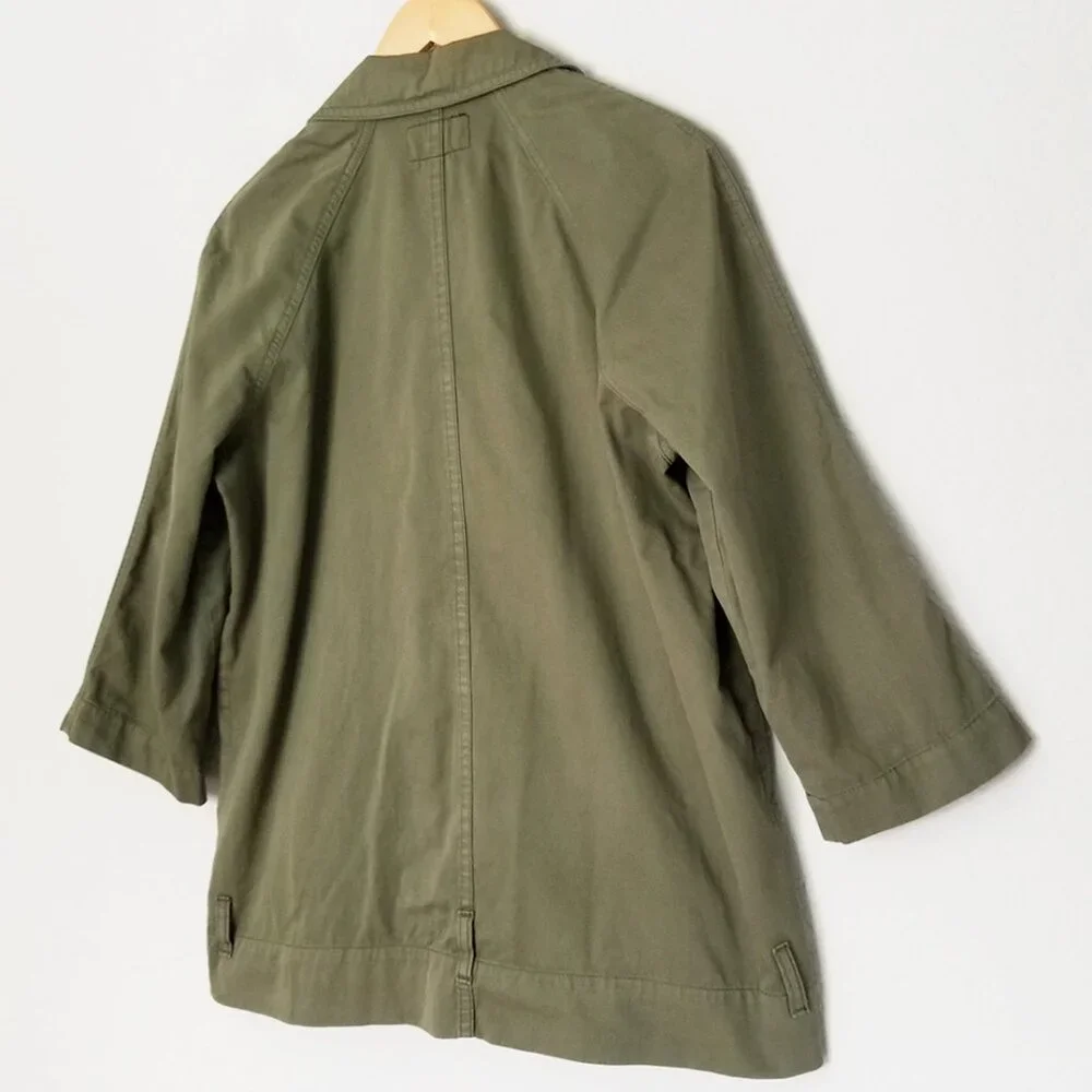 Current Elliott The Infantry Jacket Army Olive Green Utility Double Breasted XS - Picture 7 of 16